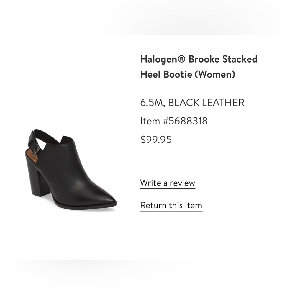 Halogen black booties